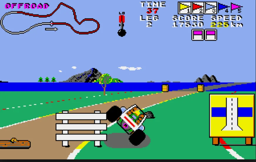 Buggy Boy two wheel screenshot
